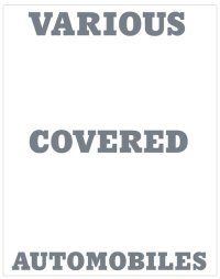 VARIOUS COVERED AUTOMOBILES　/　ホンマタカシ