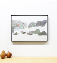 RISO PRINT "See You Tomorrow ( stone ) " / NOBUE MIYAZAKI（STOMACHACHE.）