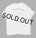 ELVIS PRESS TEE (WHITE / NAVY)