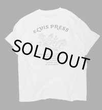 ELVIS PRESS TEE (WHITE / NAVY)
