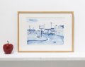 箕輪麻紀子リトグラフ作品『MOTEL』