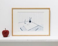箕輪麻紀子リトグラフ作品『HILLTOPの思い出』