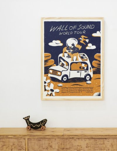 画像1: SILK SCREEN POSTER "WALL OF SOUND" / オカタオカ OKATAOKA 