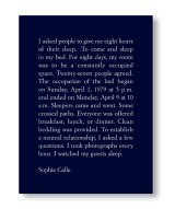 THE SLEEPERS / Sophie Calle  ソフィ・カル