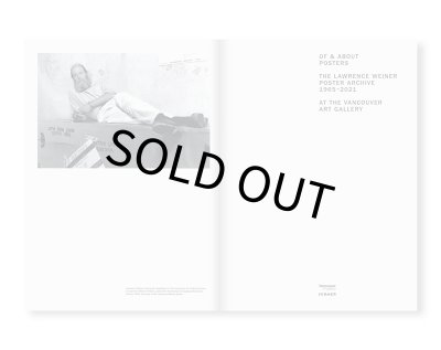 画像2: OF & ABOUT POSTERS: THE LAWRENCE WEINER POSTER ARCHIVE (1965-2021) / Lawrence Weiner