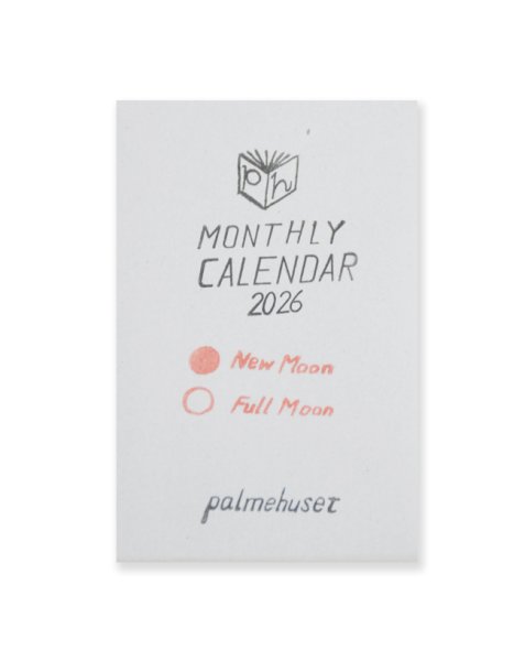 画像1: MONTHLY CALENDAR 2026 / palmehuset (1)